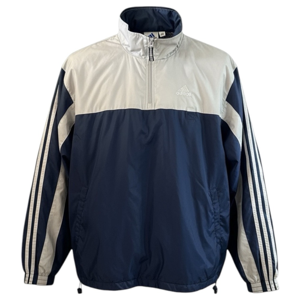 Adidas Old School Palace-Matt Windbreaker Jacket Navy‎ White